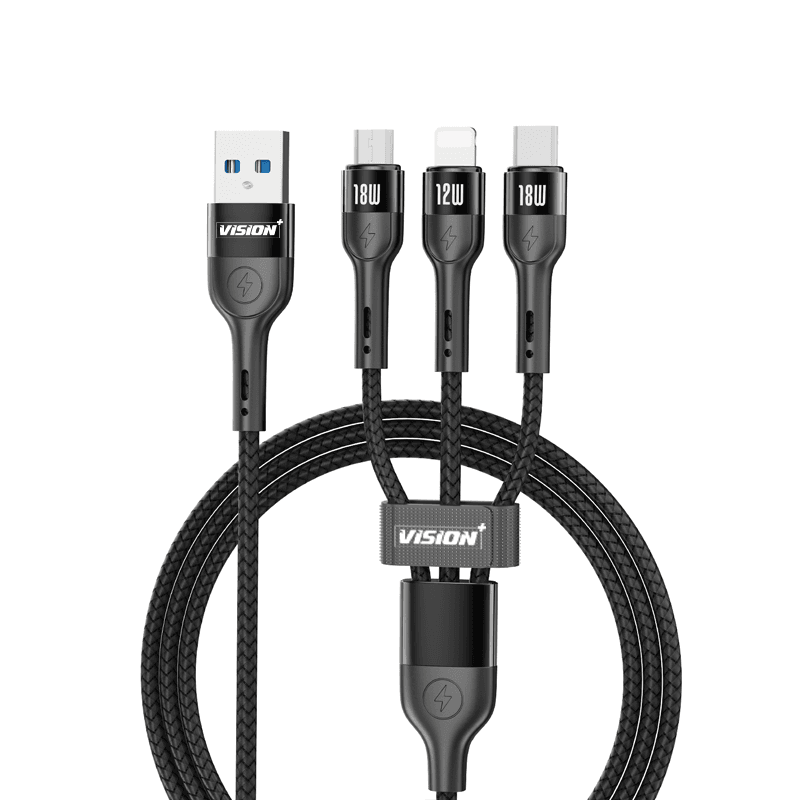 Vision Plus 3 In 1 Cable 1m