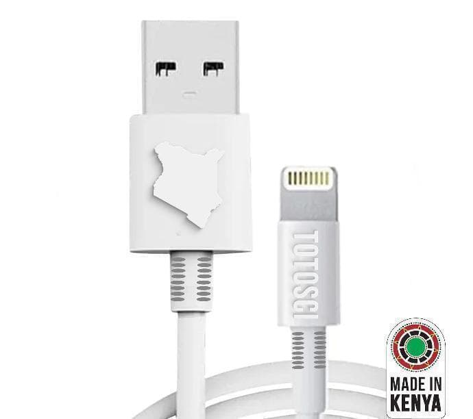 TOTOSCI Iphone USB Cable White