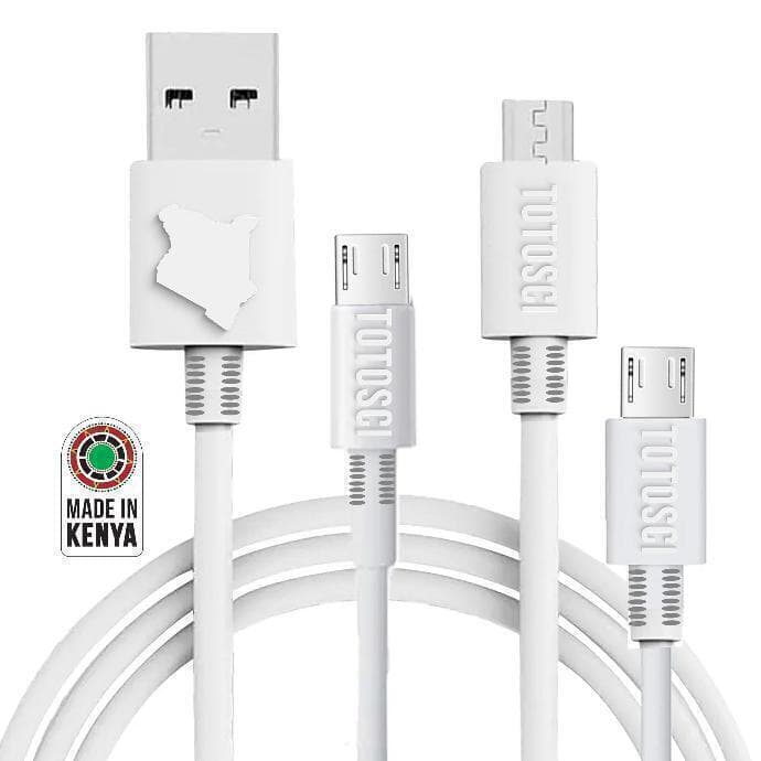 TOTOSCI 3 in1 USB Cable (Micro) White